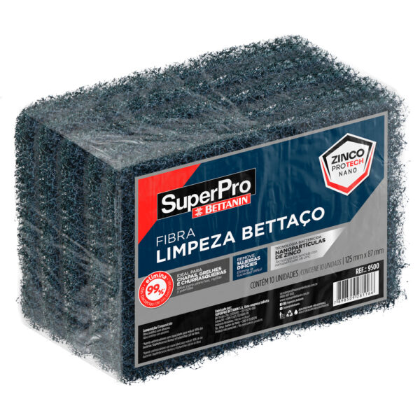 FIBRA LIMPEZA BETTACO COM 10 UNIDADES
