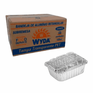 BANDEJA ALUMINIO 135ML C/TP PET DSMFS WYDA