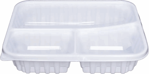 BANDEJA  MICROONDAS 3 DIVISORIAS BRANCO