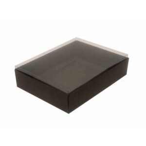 CAIXA COM TAMPA PARA 9 BRIGADEIROS PRETA