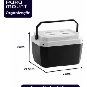 CAIXA TERMICA 6 LITROS PRETO PARAMOUNT