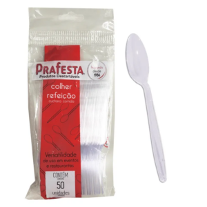 COLHER REFEIÇÃO CRISTAL EMBALADO PRAFESTA