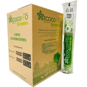 COPO 300ML BIODEGRADÁVEL GREEN ECOCOPPO