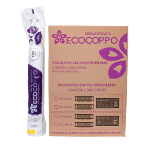 COPO DE 300ML TRANSPARENTE ECOCOPPO