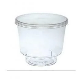 COPO CRISTAL 110ML  COM TAMPA  PLASTILANIA