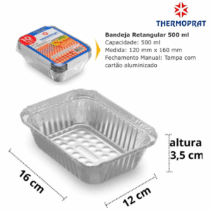 EMBALAGEM DE ALUMINIO 500ML THERMOPRAT