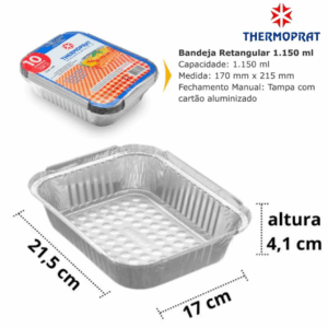 EMBALAGEM ALUMINIO 1150ML THERMOPRAT