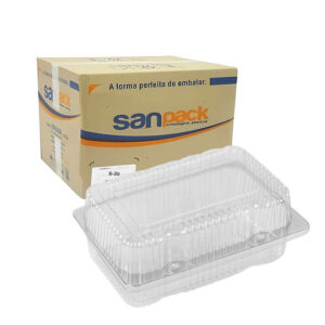 BANDEJA PET COM TAMPA ACOPLADA  S-20 SANPACK