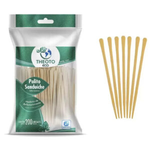 PALITO MADEIRA SANDUICHE 9CM ECO THEOTO