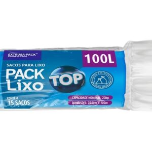SACO PARA LIXO AZUL 100L PACK LIXO