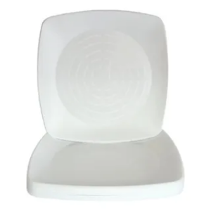 PRATO QUADRADO (ACRILICO REFEICAO BRANCO)ELITE